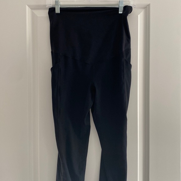 Zella Maternity Black Over the Belly Leggings Size S - Picture 1 of 2